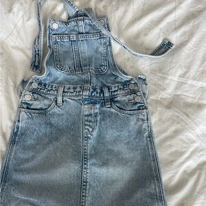 Old Navy Light Blue Denim Overall Dress